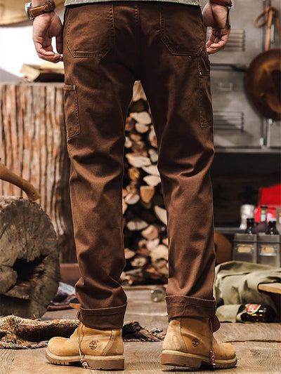 Durand Bordeaux | PANTALON EN COTON UTILE POUR HOMME