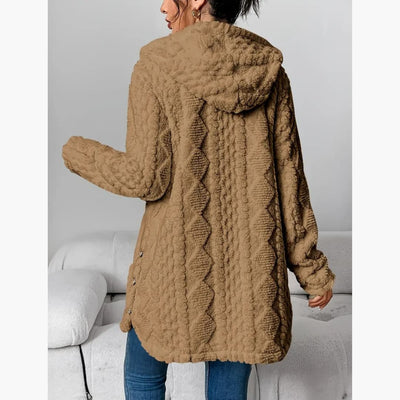 Edith™ | Manteau léger à capuche teddy