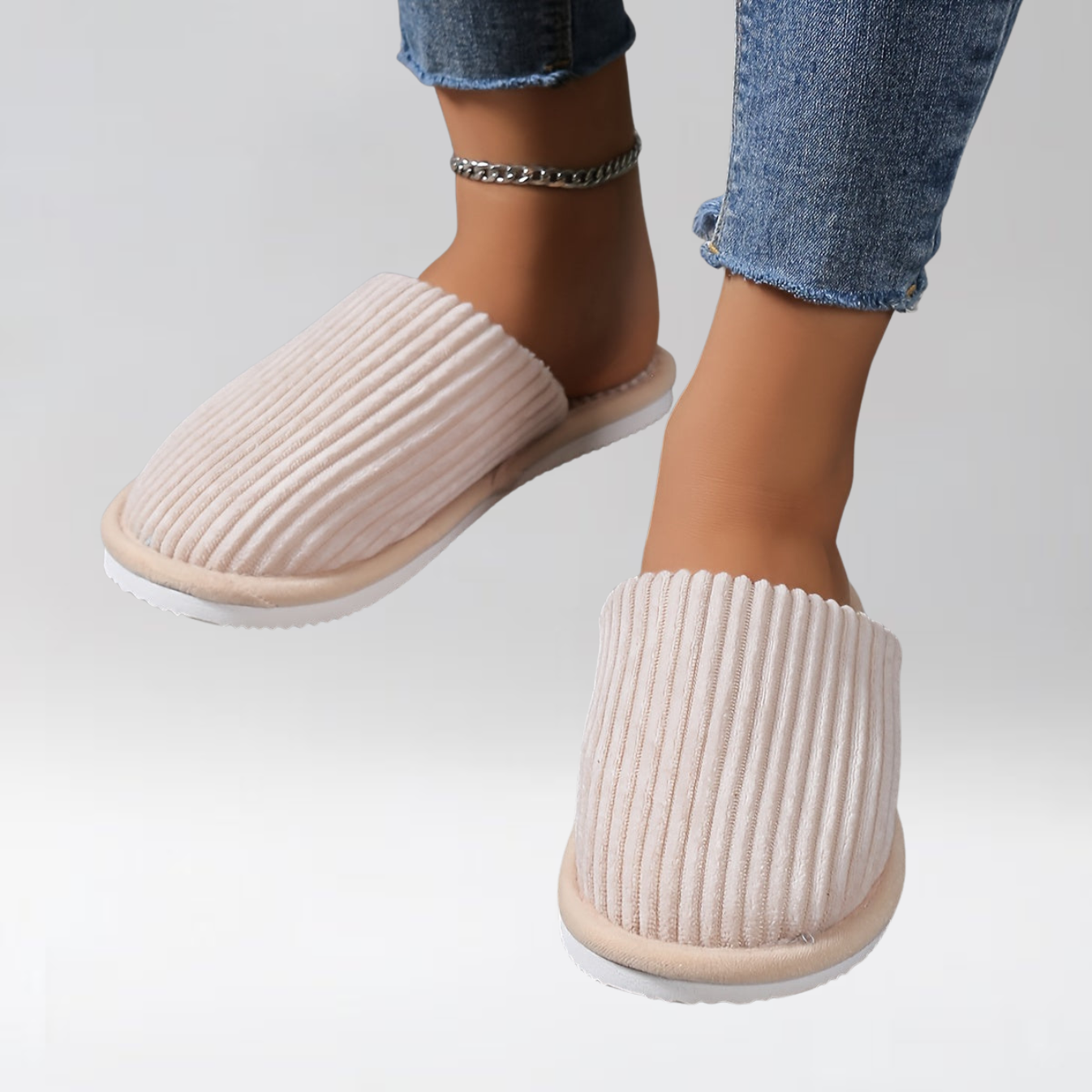 Nora™ | Chaussons rayés