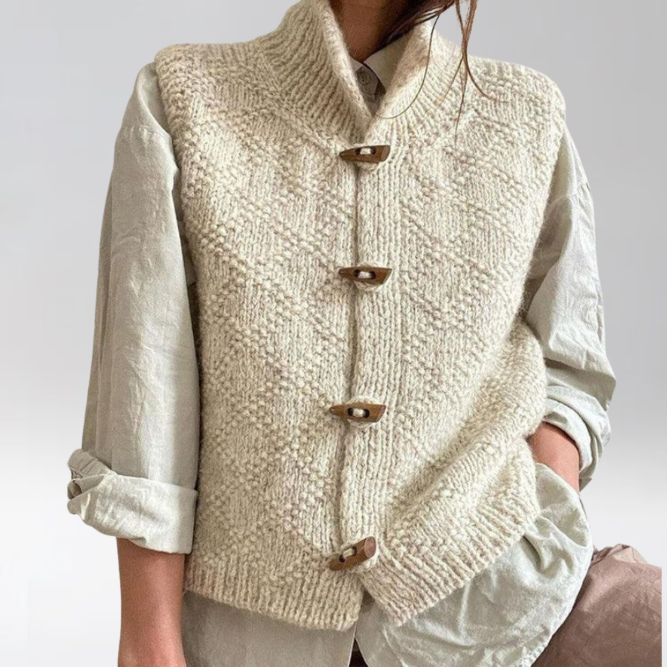 Sabine | Gilet sans manches en maille élégant