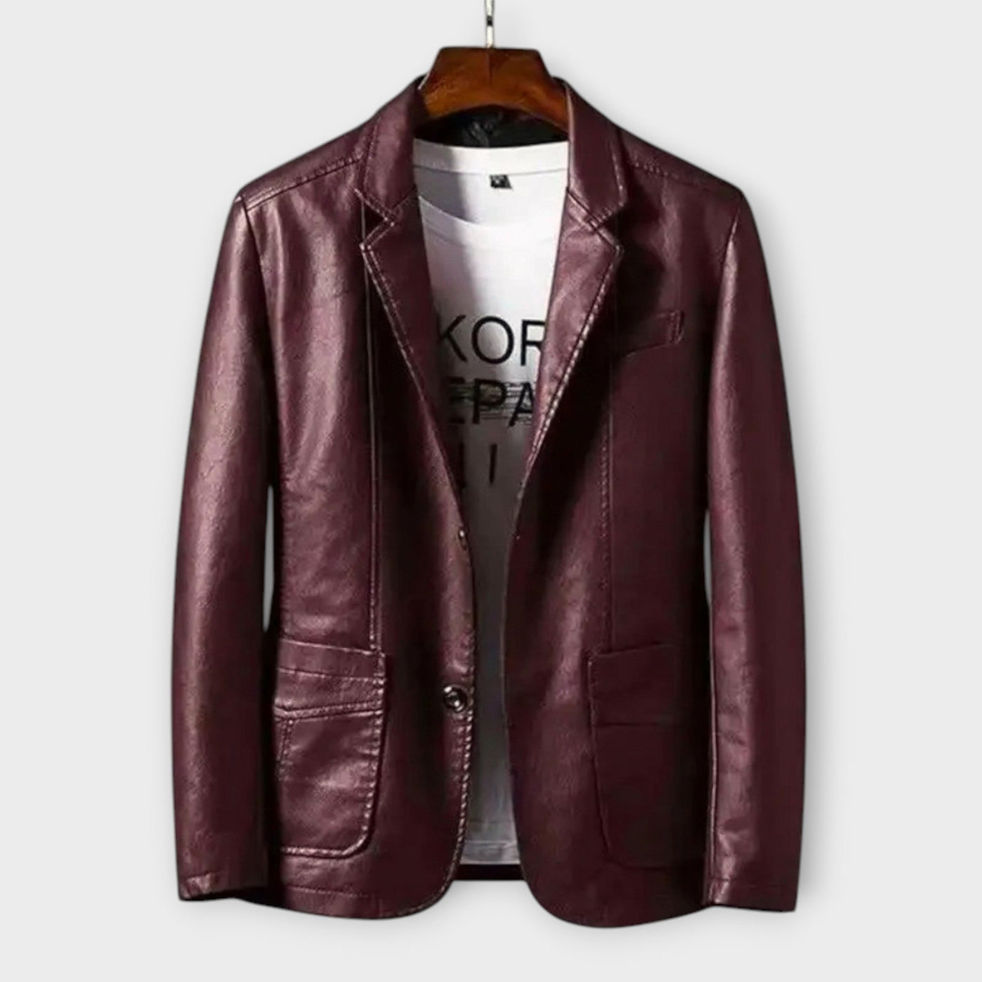 Durand Bordeaux | VESTE EN CUIR SOUPLE POUR HOMME
