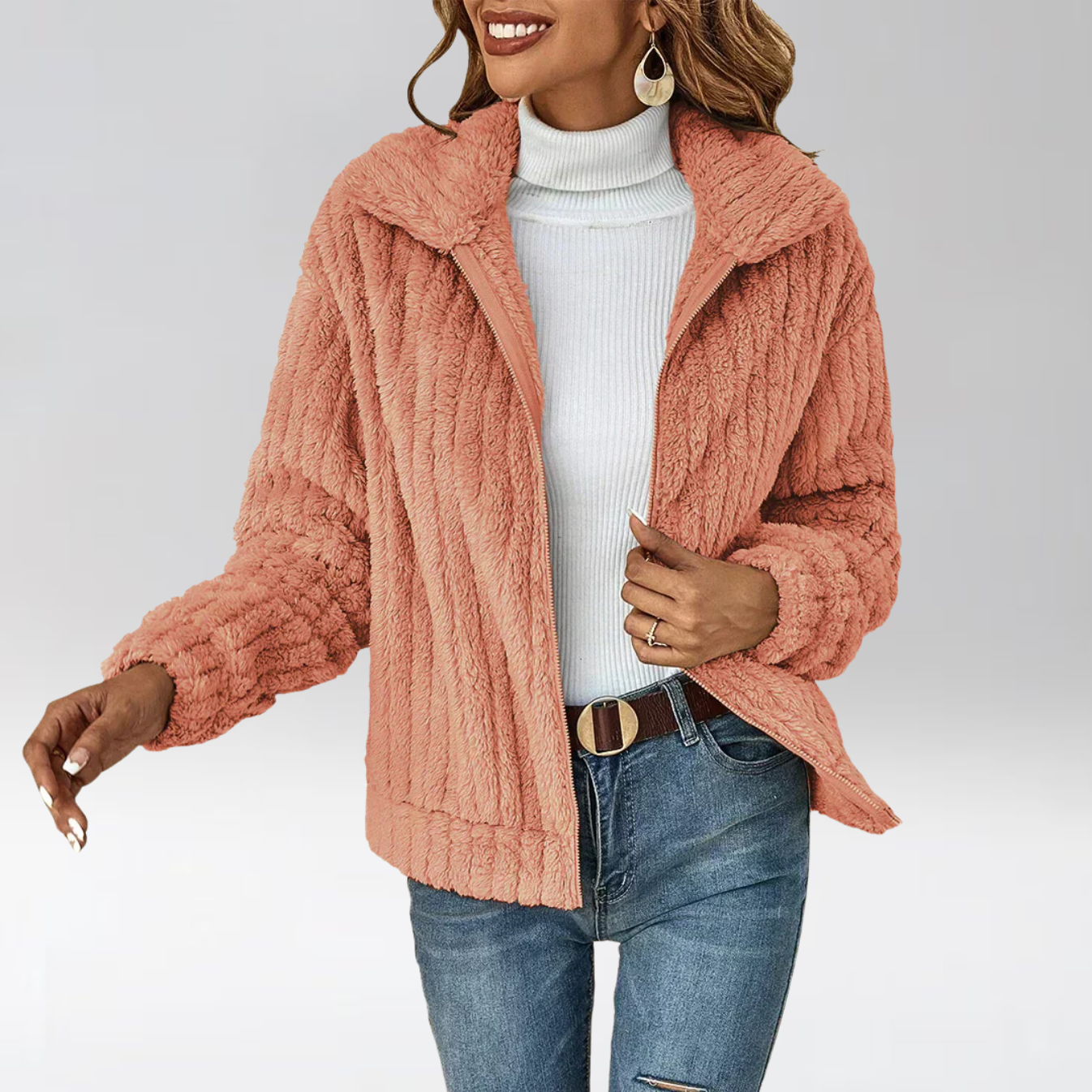 Sveva™ | Cardigan peluche élégant
