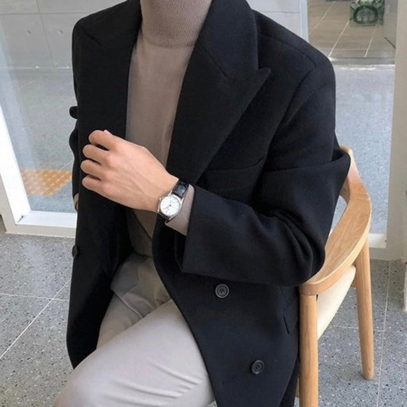 Durand Bordeaux | MANTEAU DOUBLÉ ÉLÉGANT POUR HOMME