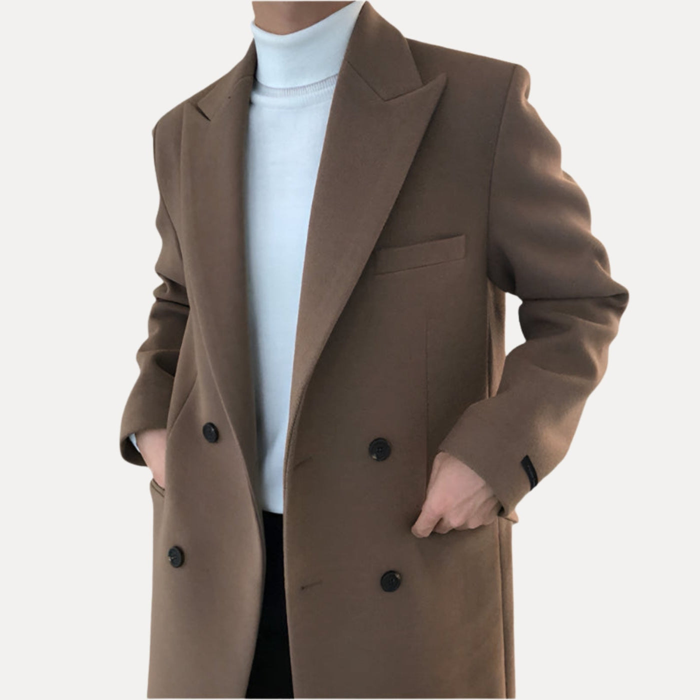 Durand Bordeaux | MANTEAU DOUBLÉ ÉLÉGANT POUR HOMME