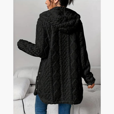 Edith™ | Manteau léger à capuche teddy