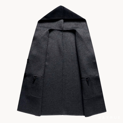 Manteau En Laine À Capuche Pour Homme