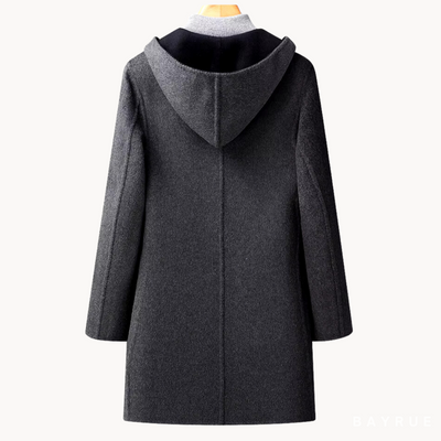 Manteau En Laine À Capuche Pour Homme