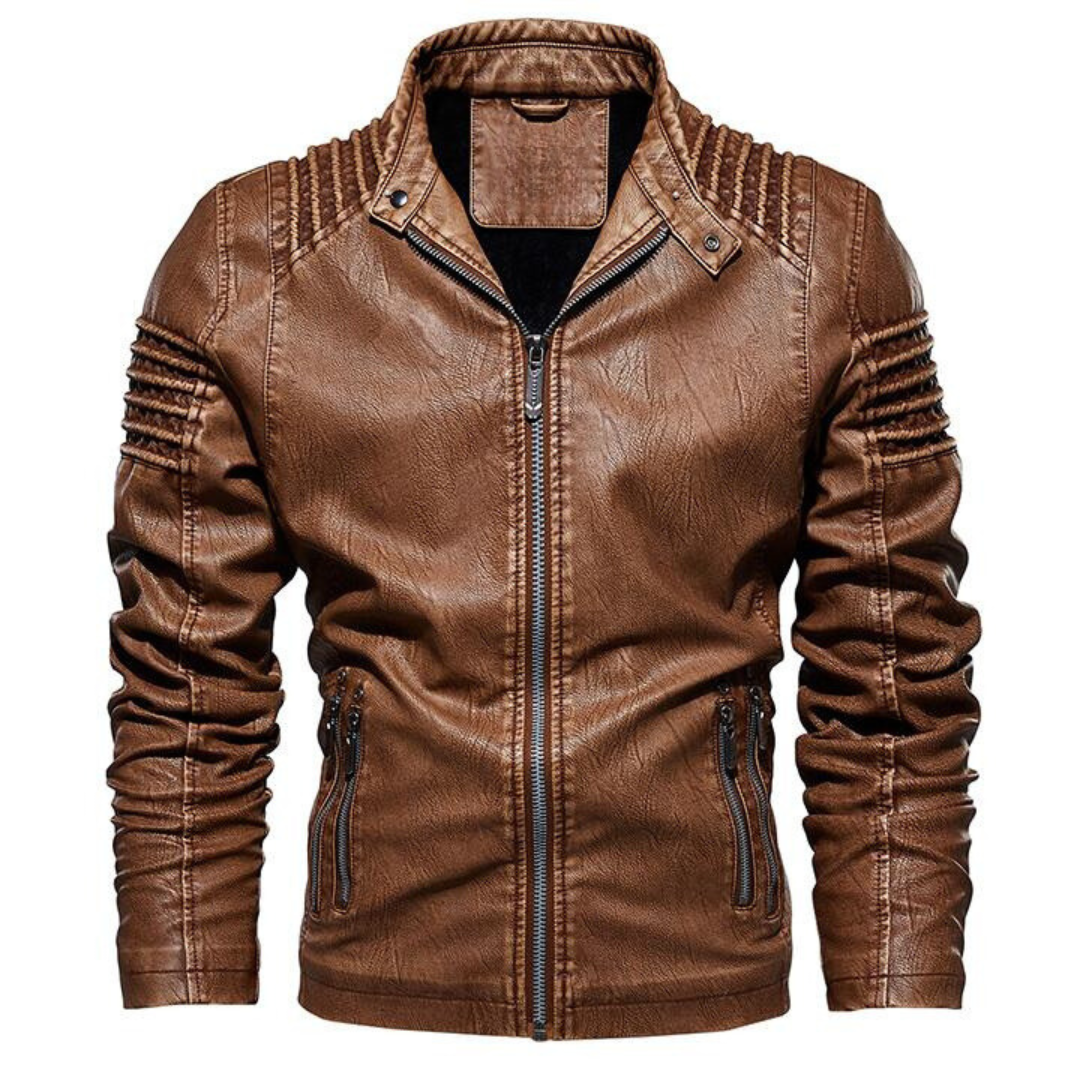 Durand Bordeaux | VESTE EN CUIR EMPIRE