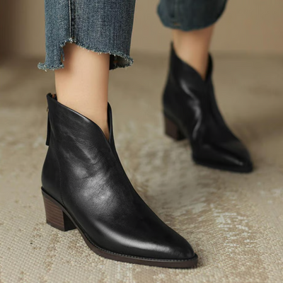 Camille | Bottines de Luxe à Talon Bas