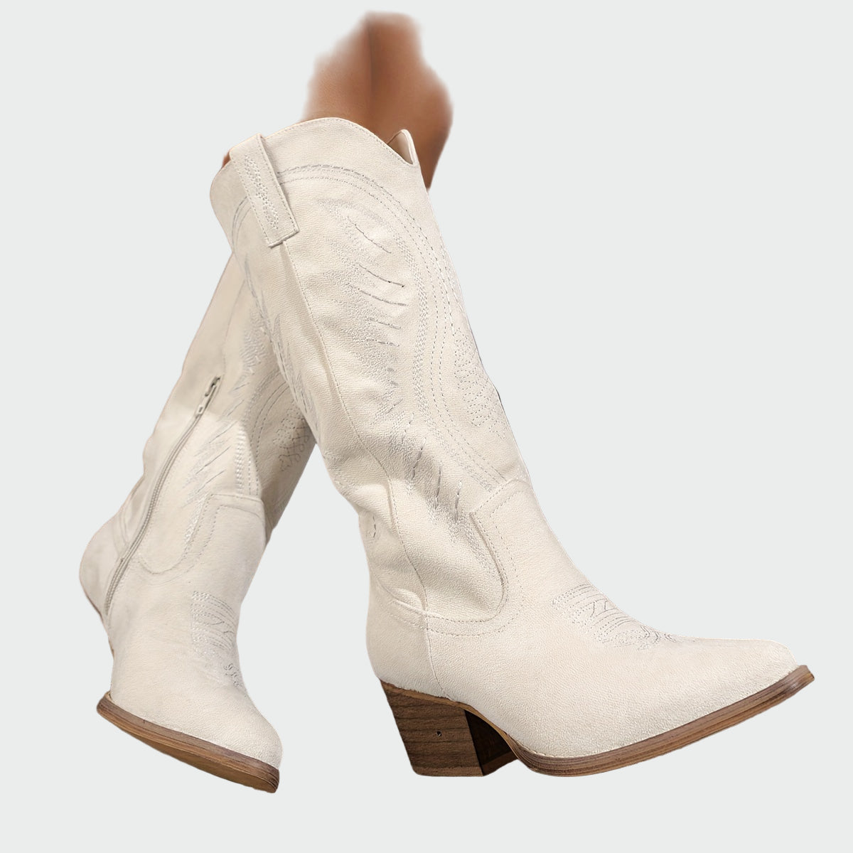 Léana™ | Bottines western brodées