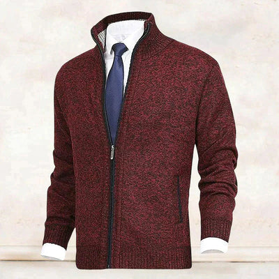 Durand Bordeaux | CARDIGAN HOMME À MANCHES LONGUES