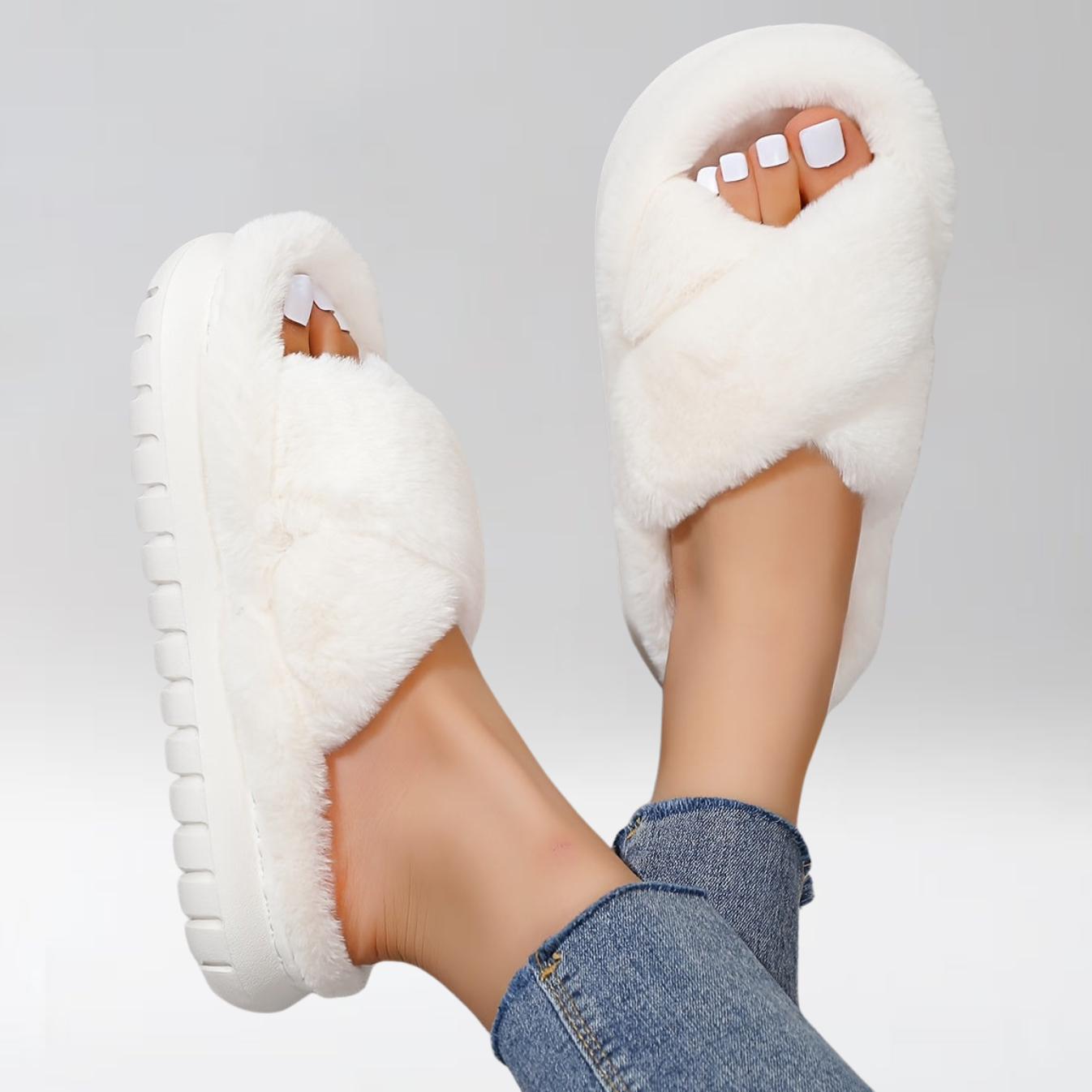 Élodie™ | Chaussons ouverts en laine