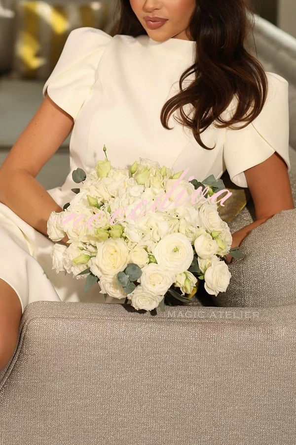 ROBE COURTE WHITE SWEET MOMENT | DOS DÉCOUVERT ET NŒUD EN SATIN