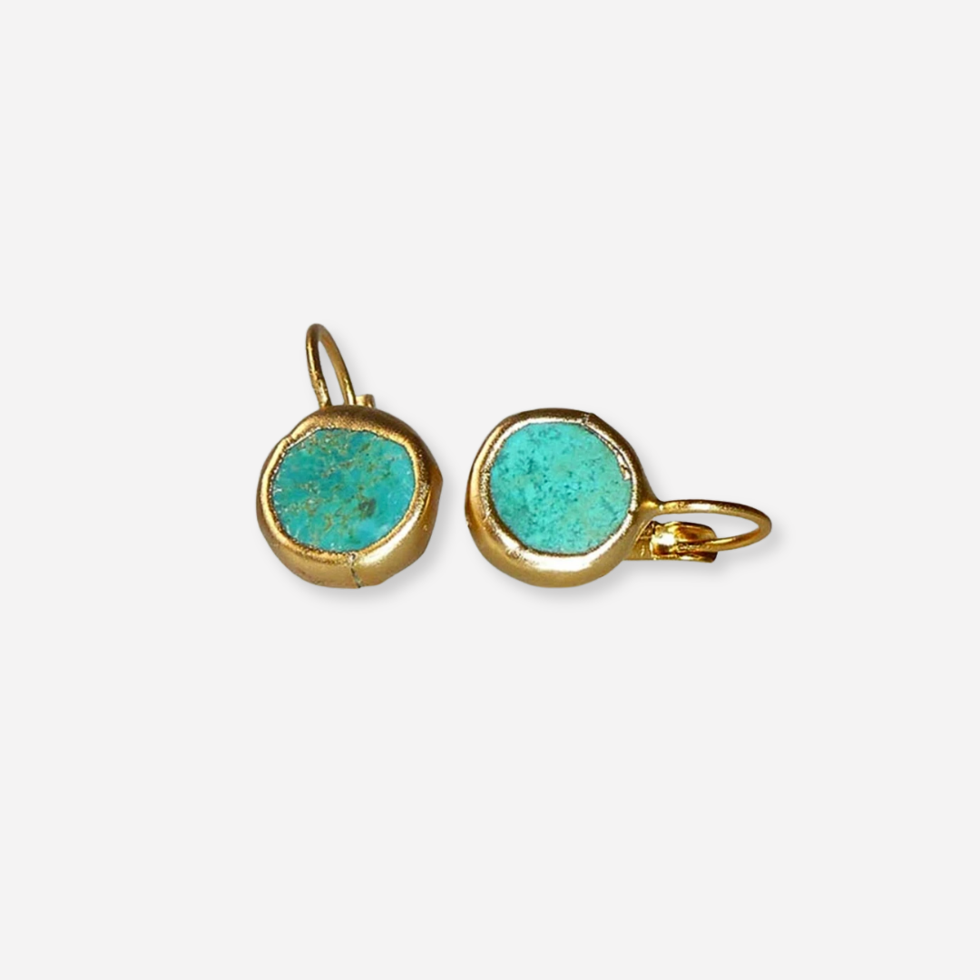 THALIA™ | BOUCLES PIERRE TURQUOISE