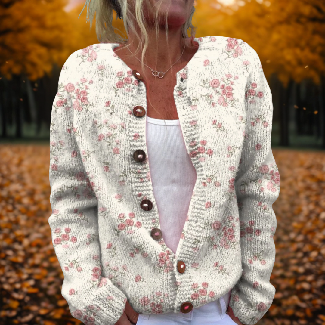 STELLE | Cardigan Rose Pâle