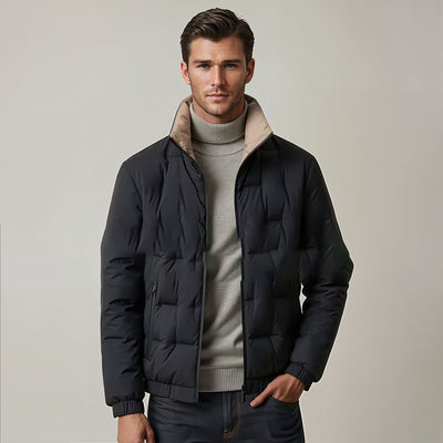 Veste Noire Matelassée Pour Homme