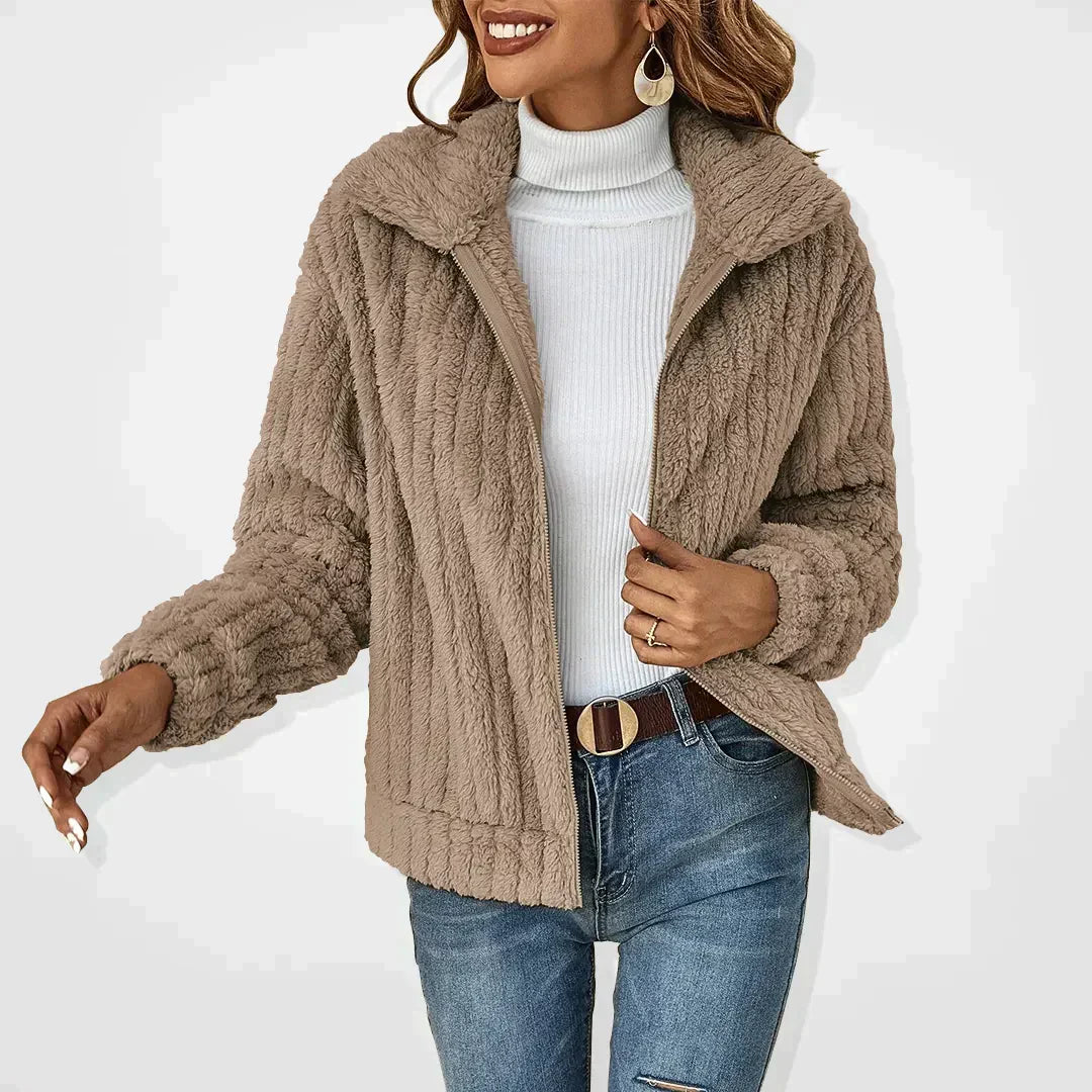 Sveva™ | Cardigan peluche élégant