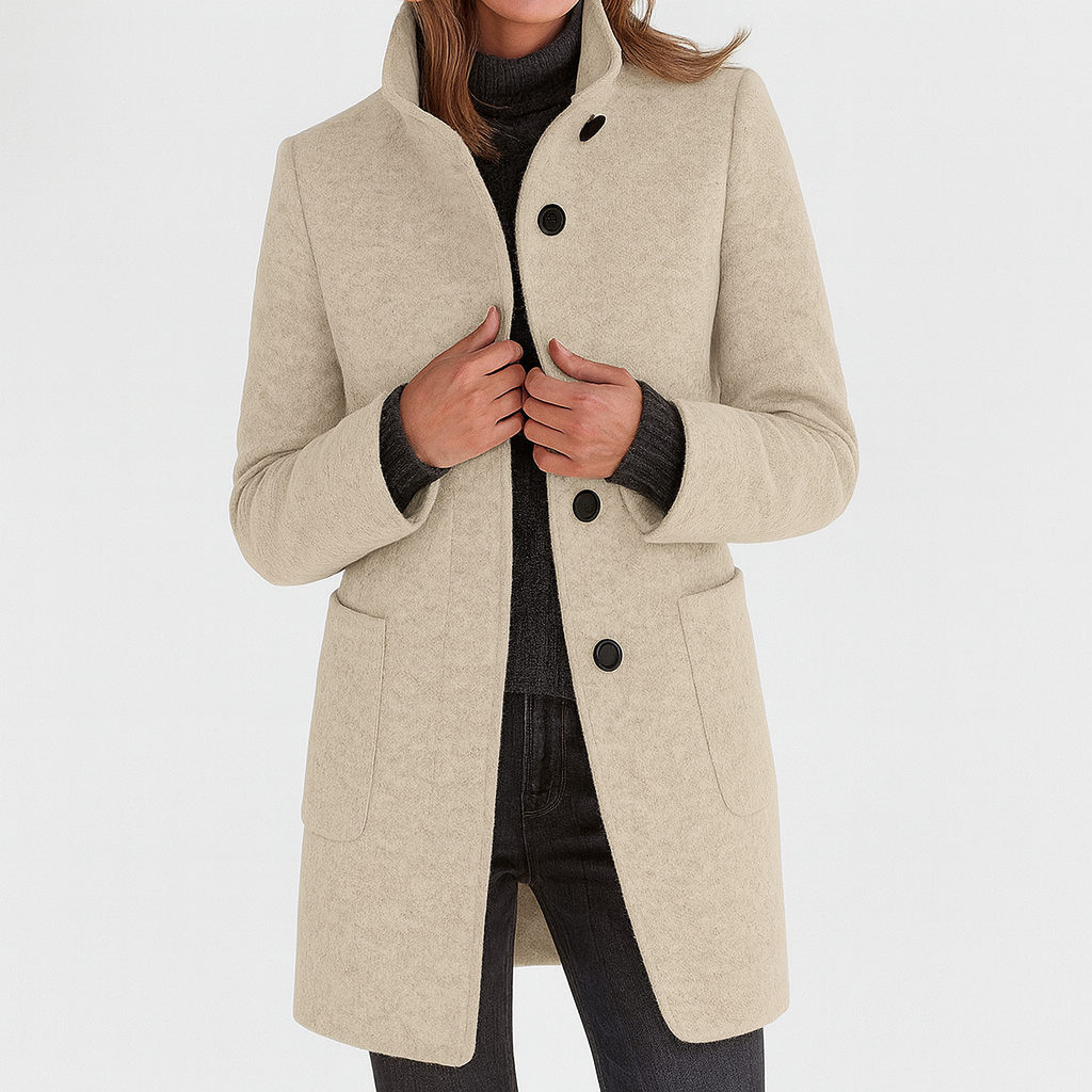 ZUZANA | Manteau pour femme avec col montant