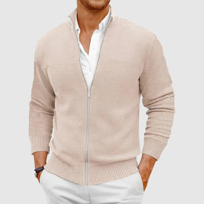 Durand Bordeaux | CARDIGAN À ZIP POUR HOMME