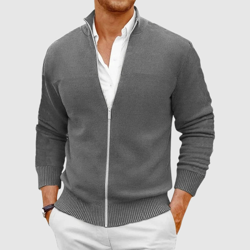 Durand Bordeaux | CARDIGAN À ZIP POUR HOMME