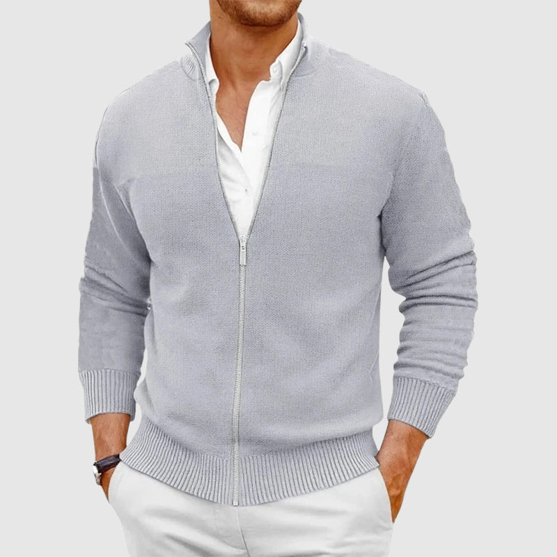 Durand Bordeaux | CARDIGAN À ZIP POUR HOMME