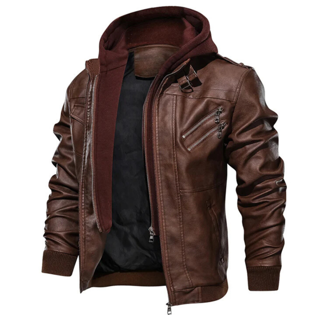 Durand Bordeaux | VESTE EN CUIR HERITAGE