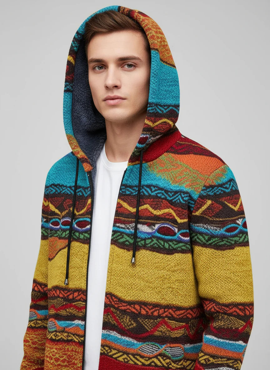 Viviana - Cardigan de luxe inspiré par l'art