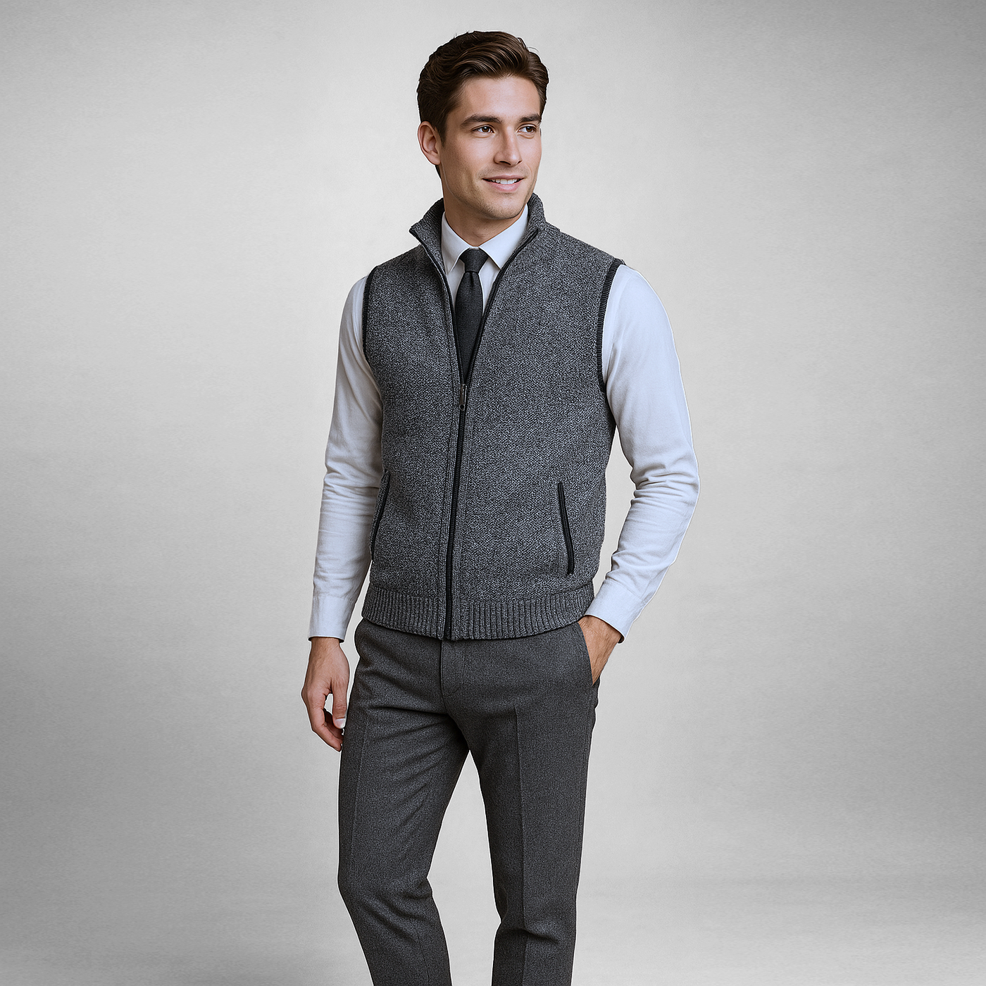 Durand Bordeaux | GILET CASUAL EN LAINE