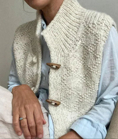 Sabine | Gilet sans manches en maille élégant