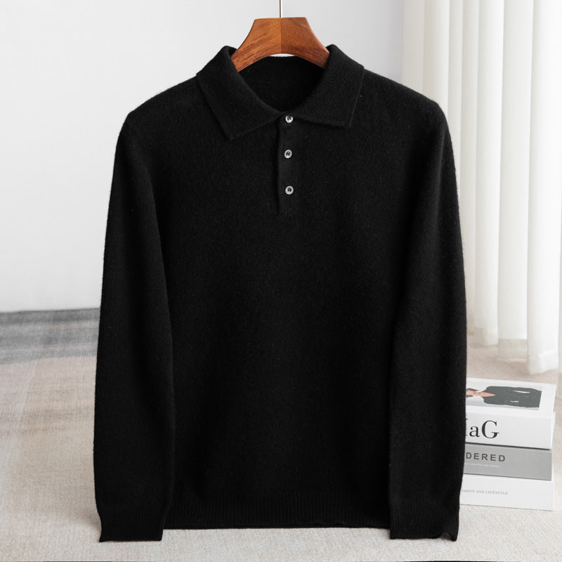 Durand Bordeaux | PULL POLO HOMME CLASSIQUE (laine haut de gamme)