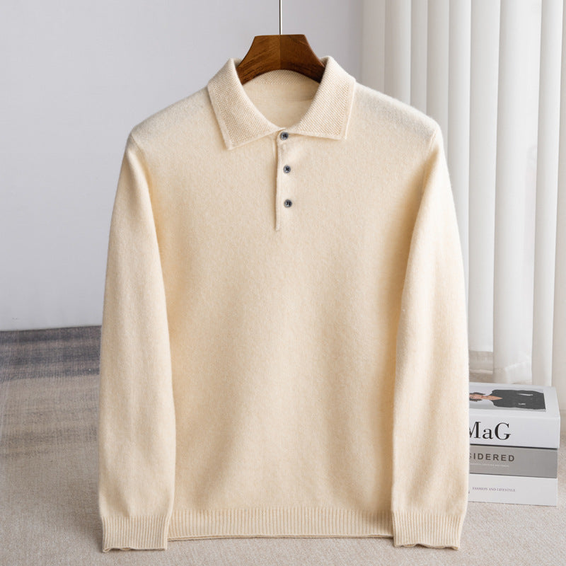 Durand Bordeaux | PULL POLO HOMME CLASSIQUE (laine haut de gamme)