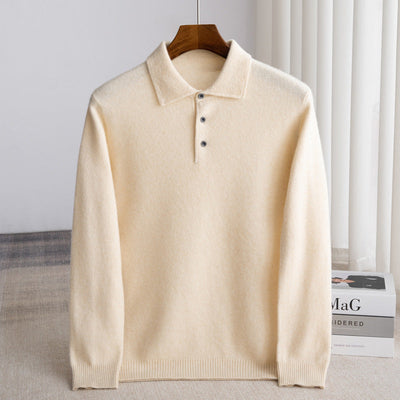 Durand Bordeaux | PULL POLO HOMME CLASSIQUE (laine haut de gamme)