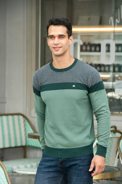 Durand Bordeaux | PULL HOMME À COL ROND