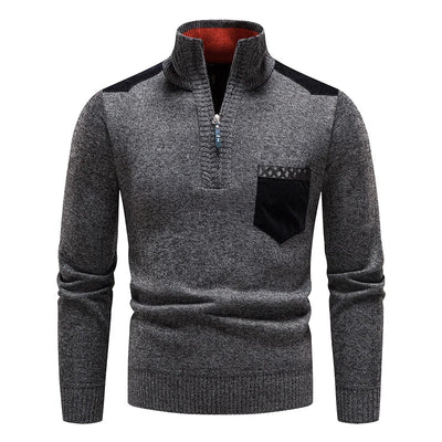 Durand Bordeaux | PULL HOMME EN POLAIRE AVEC ZIP