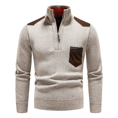 Durand Bordeaux | PULL HOMME EN POLAIRE AVEC ZIP
