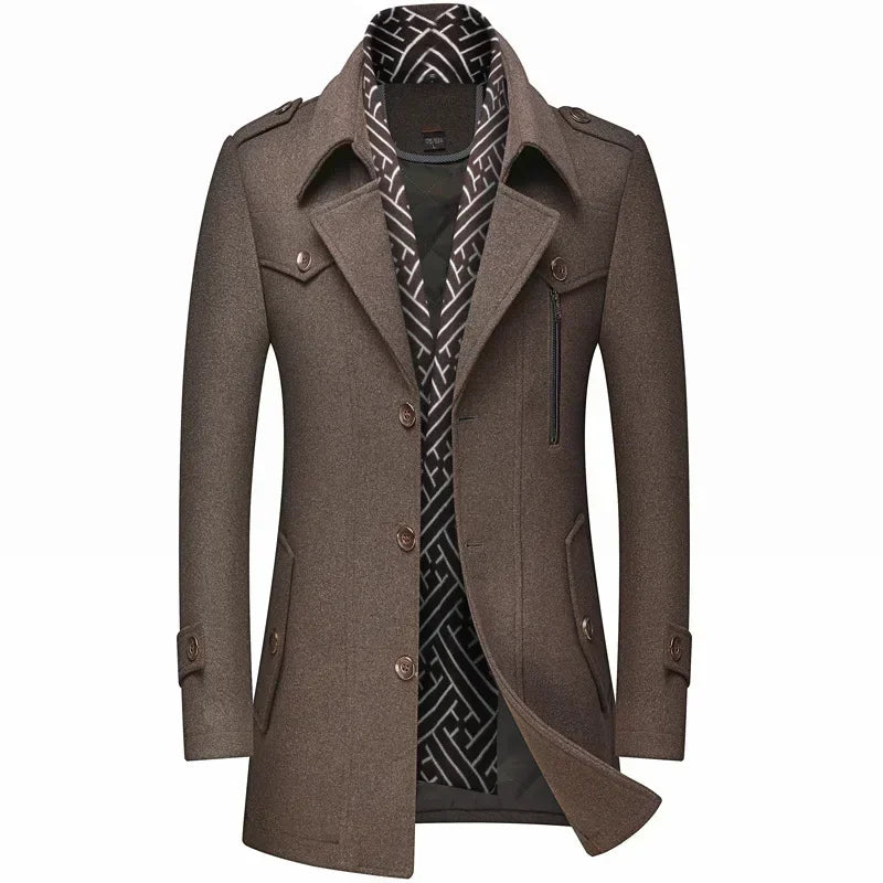 Durand Bordeaux | MANTEAU D'HIVER EN LAINE POUR HOMME