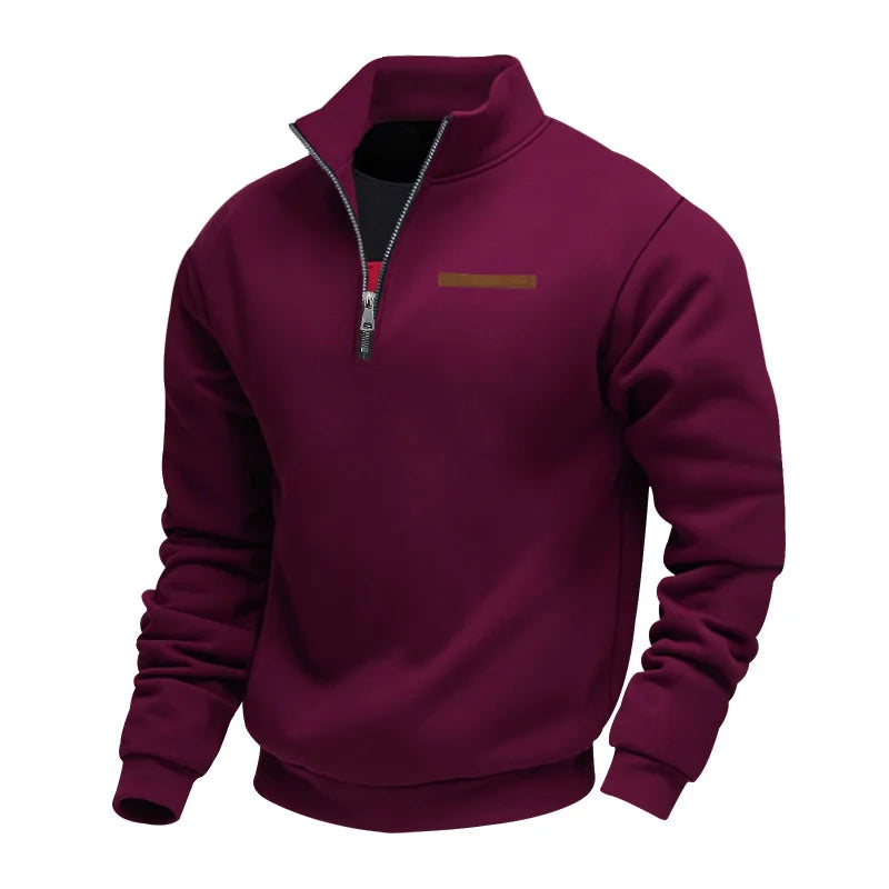 Durand Bordeaux | SWEAT CASUAL HOMME EN POLAIRE