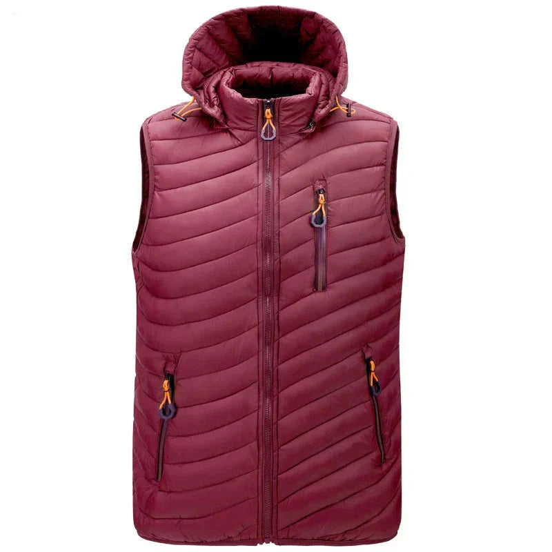 Durand Bordeaux | GILET ÉLÉGANT REMBOURRÉ POUR HOMME
