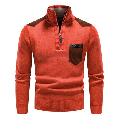 Durand Bordeaux | PULL HOMME EN POLAIRE AVEC ZIP