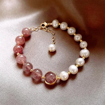 Sakura™ | Bracelet Cristal & Nacre
