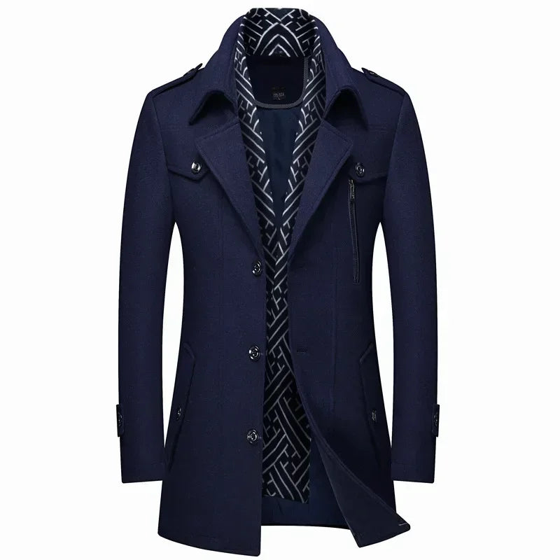 Durand Bordeaux | MANTEAU D'HIVER EN LAINE POUR HOMME