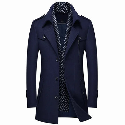 Durand Bordeaux | MANTEAU D'HIVER EN LAINE POUR HOMME