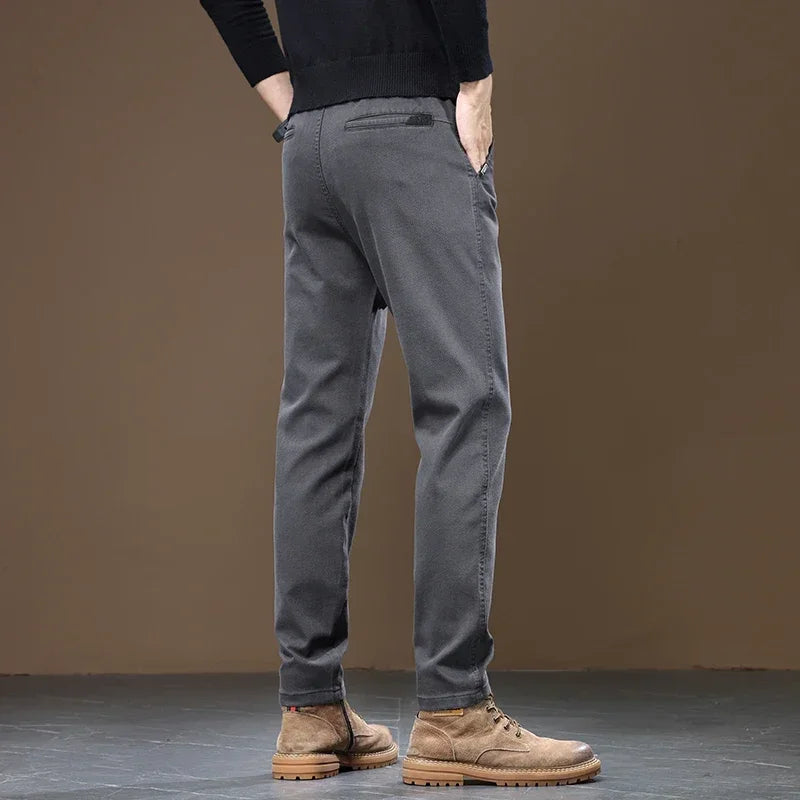 Pantalon Droit Décontracté Pour Homme