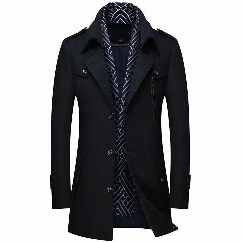 Durand Bordeaux | MANTEAU D'HIVER EN LAINE POUR HOMME