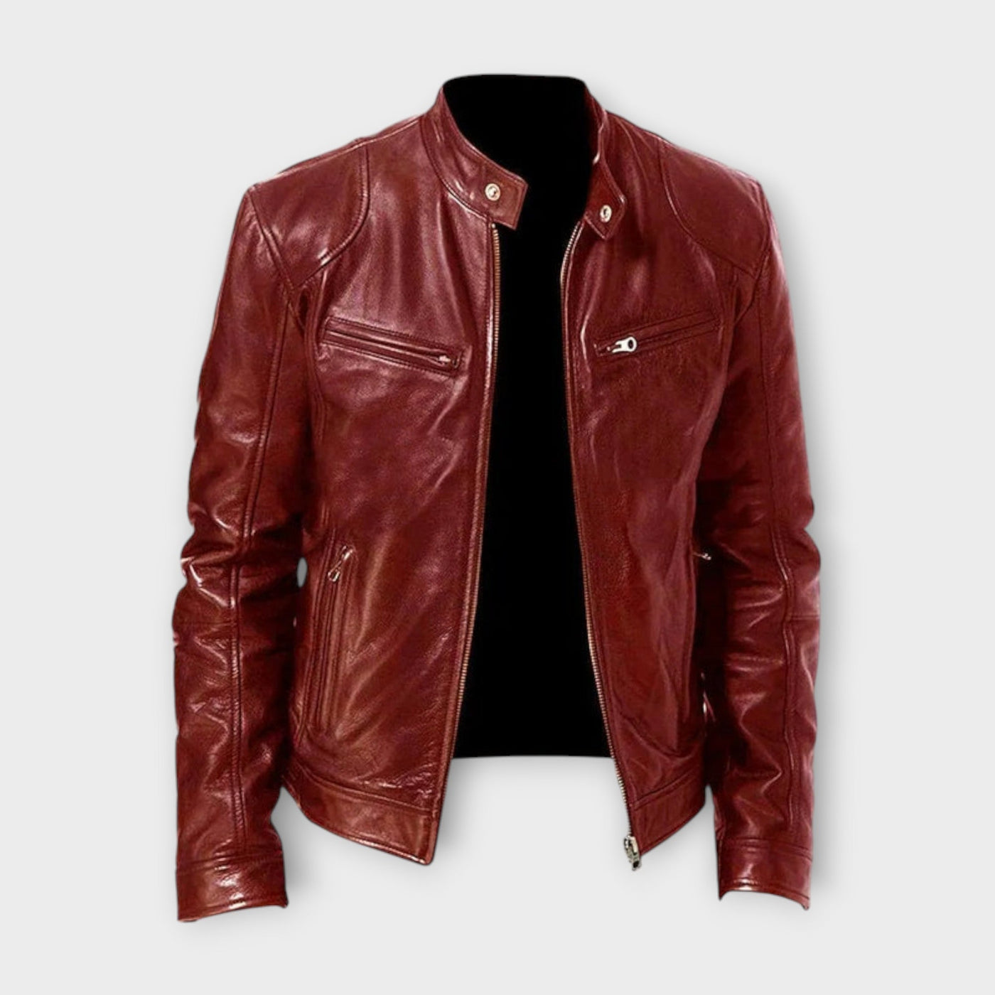 Durand Bordeaux | VESTE EN CUIR VINTAGE POUR HOMME