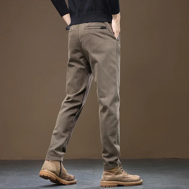 Pantalon Droit Décontracté Pour Homme