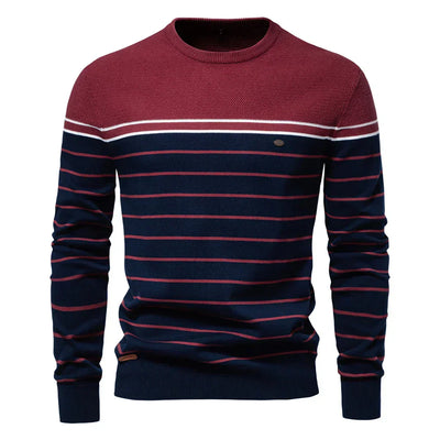 Durand Bordeaux | PULL POUR HOMME À RAYURES