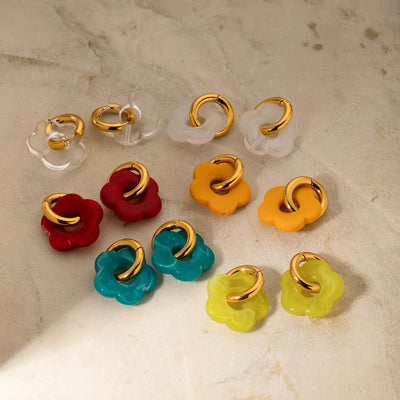 ZARA™ | Boucles d’Oreilles Fleur Tendance