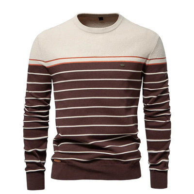 Durand Bordeaux | PULL POUR HOMME À RAYURES