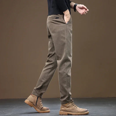 Pantalon Droit Décontracté Pour Homme